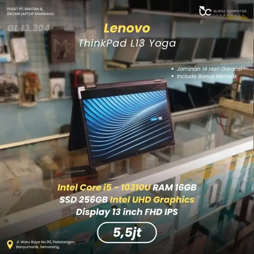 LENOVO Thinkpad L13 Yoga | Core i5 10310U 16GB 256GB