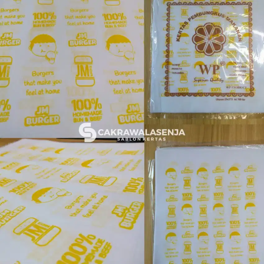 Cetak Kertas Nasi Custom