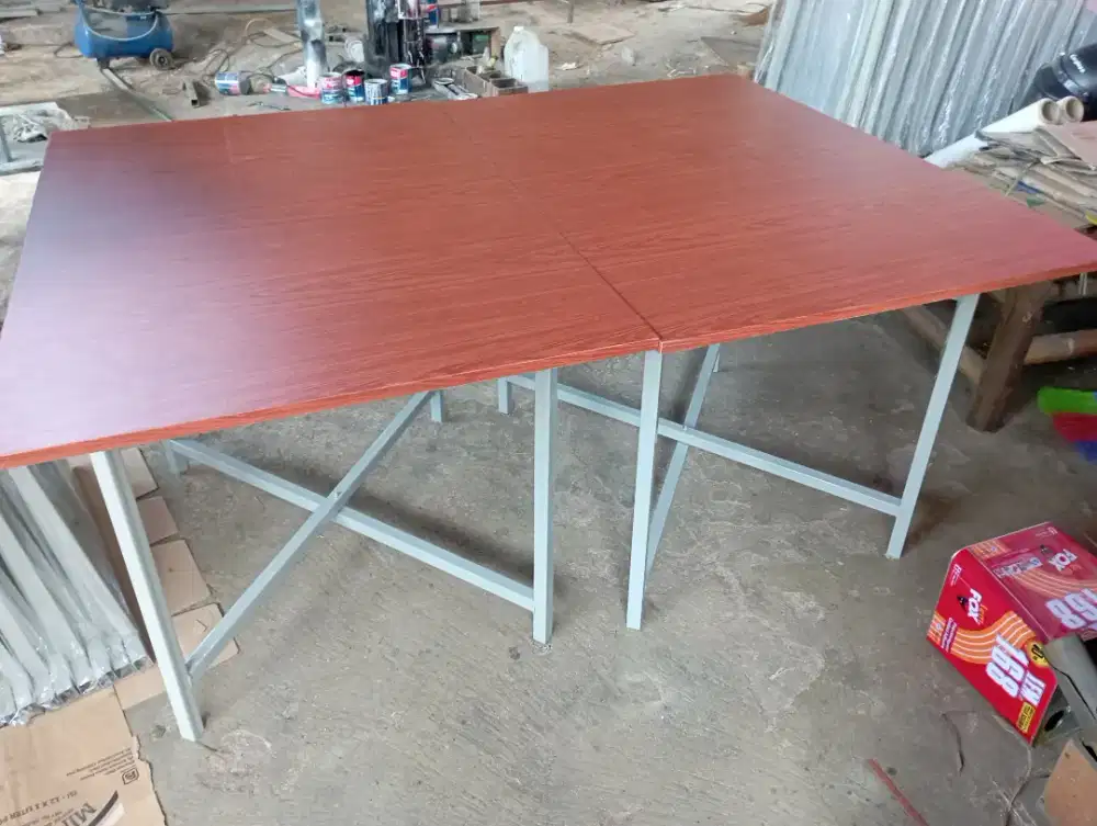 Meja catering lipat ukuran 120*80*75