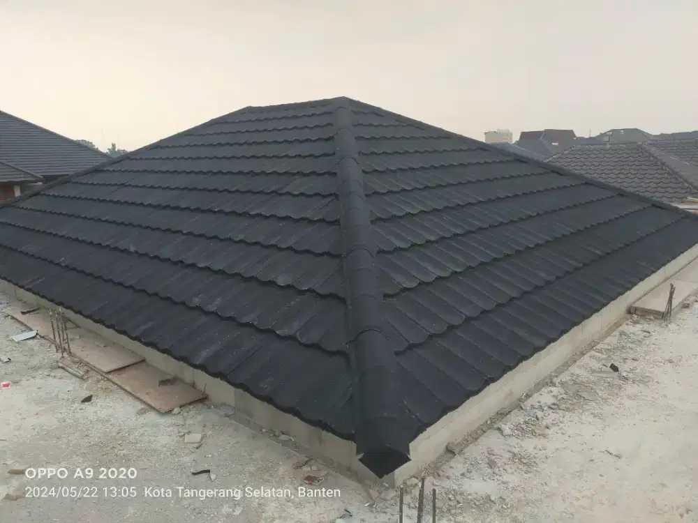 Rangka atap baja ringan genteng metal pasir