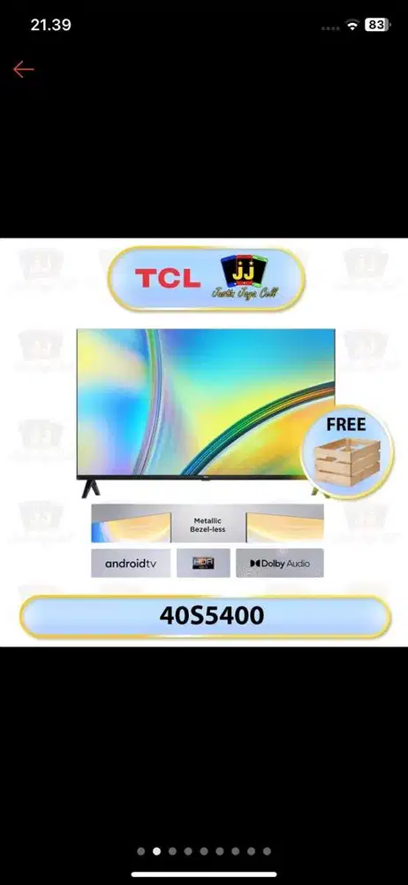 TV TCL Smar 40 inch FHD