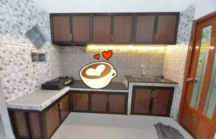 Kitchenset almunium acp ,composite panel ,anti rayap tahan air$ jb