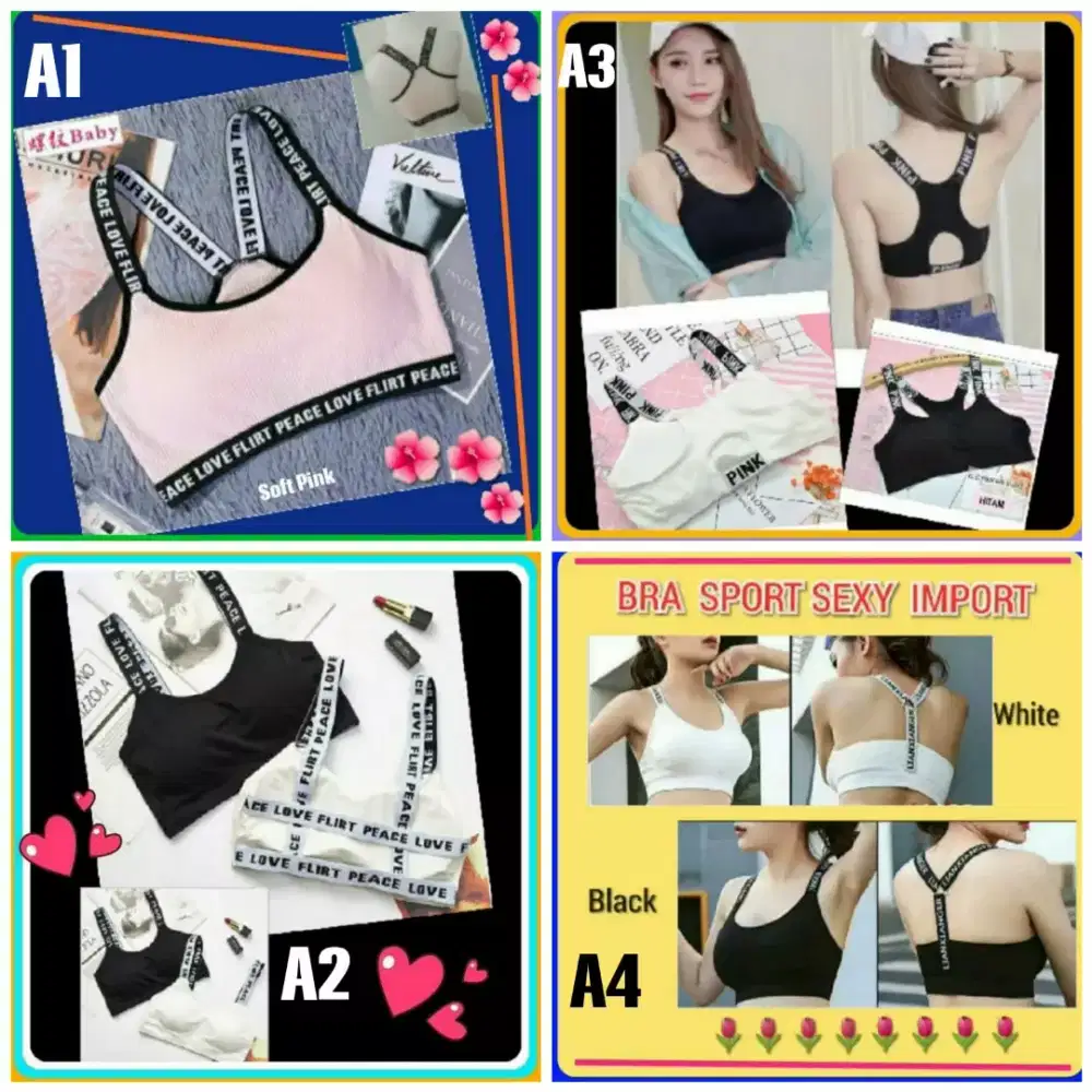 New Bra Sport Wanita Sexy Import