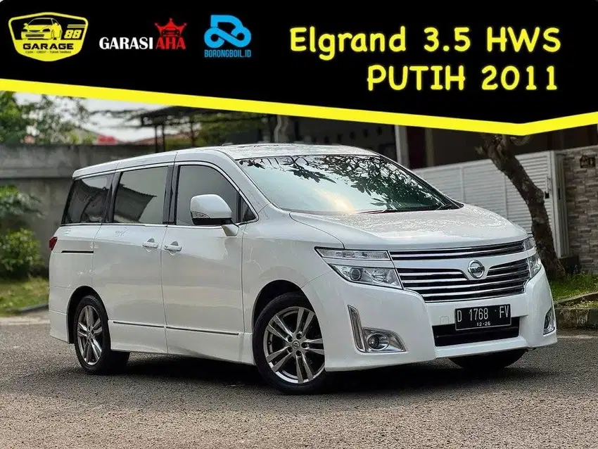 Nissan Elgrand 3.5 HWS 2011 Putih. Lebih Nyaman dan Kencang dr Alphard