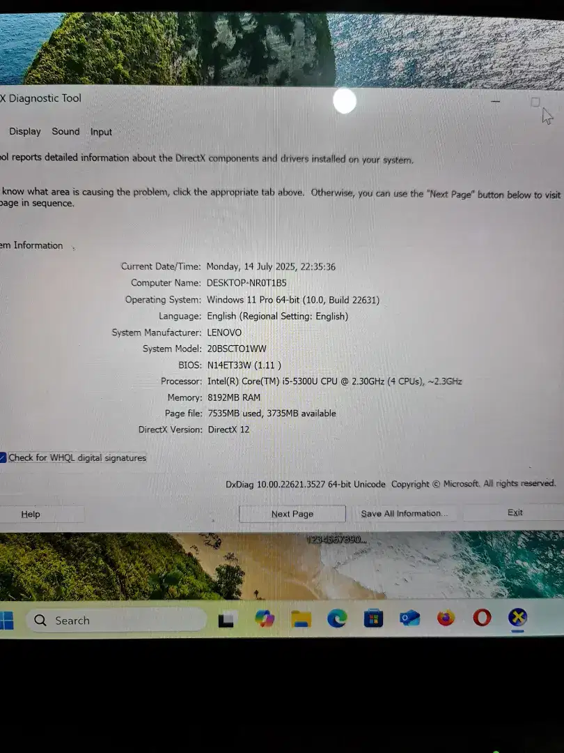 Lenovo Think Pad X1 Carbon I5 - 5300U Ram 8/256 ssd