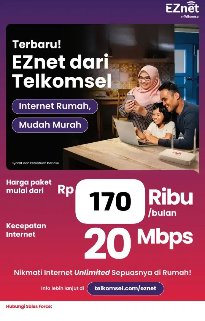 Menerima registrasi pemasangan wifi indihome