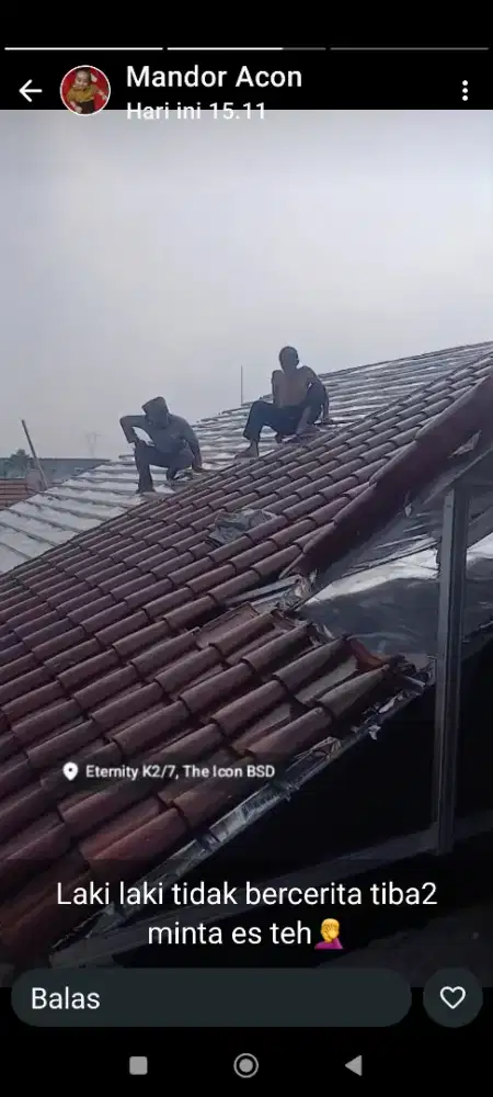 Renovasi atap baja ringan