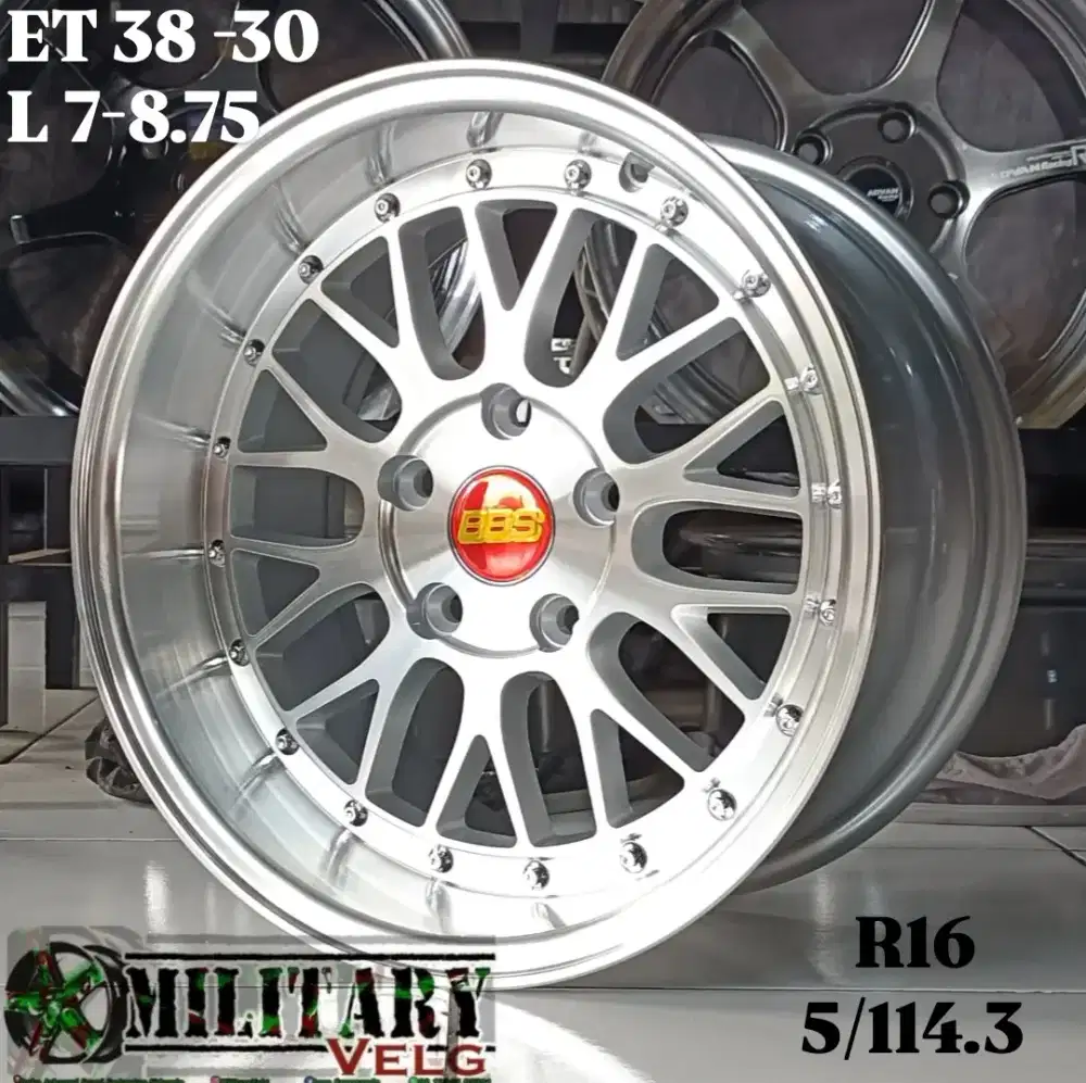 BBS LM R16 Silver Machine celong 5/114.3