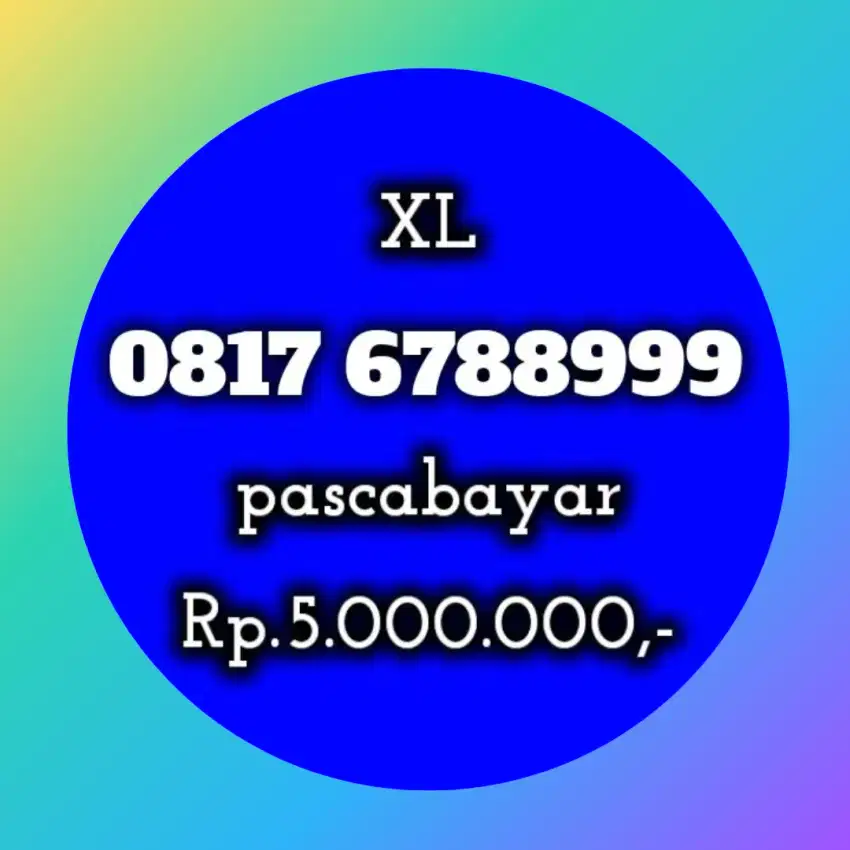 NOMOR CANTIK KOLEKSI XL 6788999