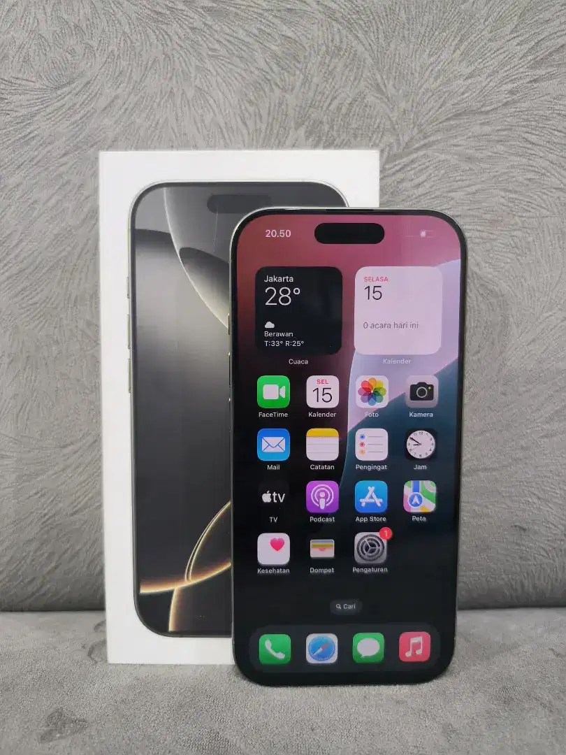 iPhone 16 Pro 128GB iBox pemakaian 1 bulan