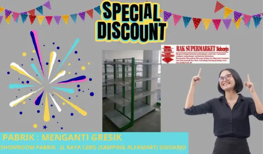 Rak minimarket Gondola