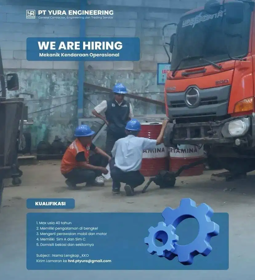 Lowongan Kerja Asisten Koordinator Kendaraan Operasional