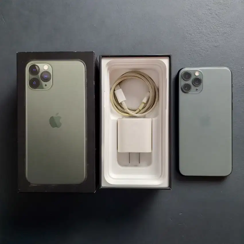 IPHONE 11 PRO 256GB MIDNIGHT GREEN EX GARANSI RESMI