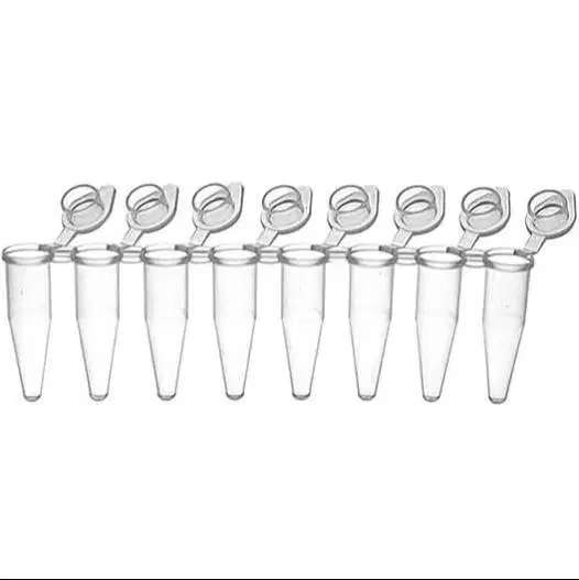PCR TUBE 0.2 ML 8-STRIP TUBES WITH CAPS @125 BIOER BOX/1000