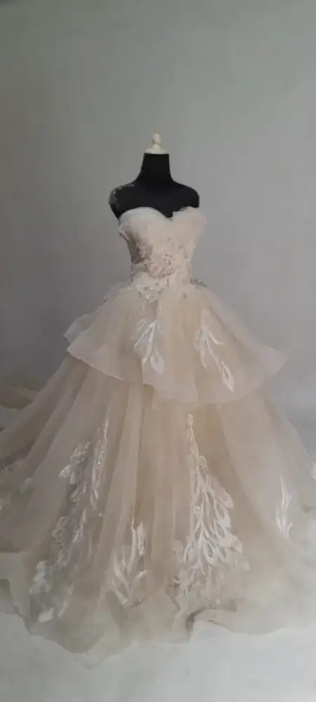gaun wedding preloved ballgown