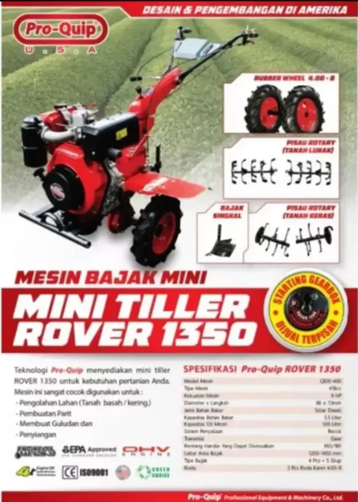 Traktor Bajak Pro-Quip Rover 1350