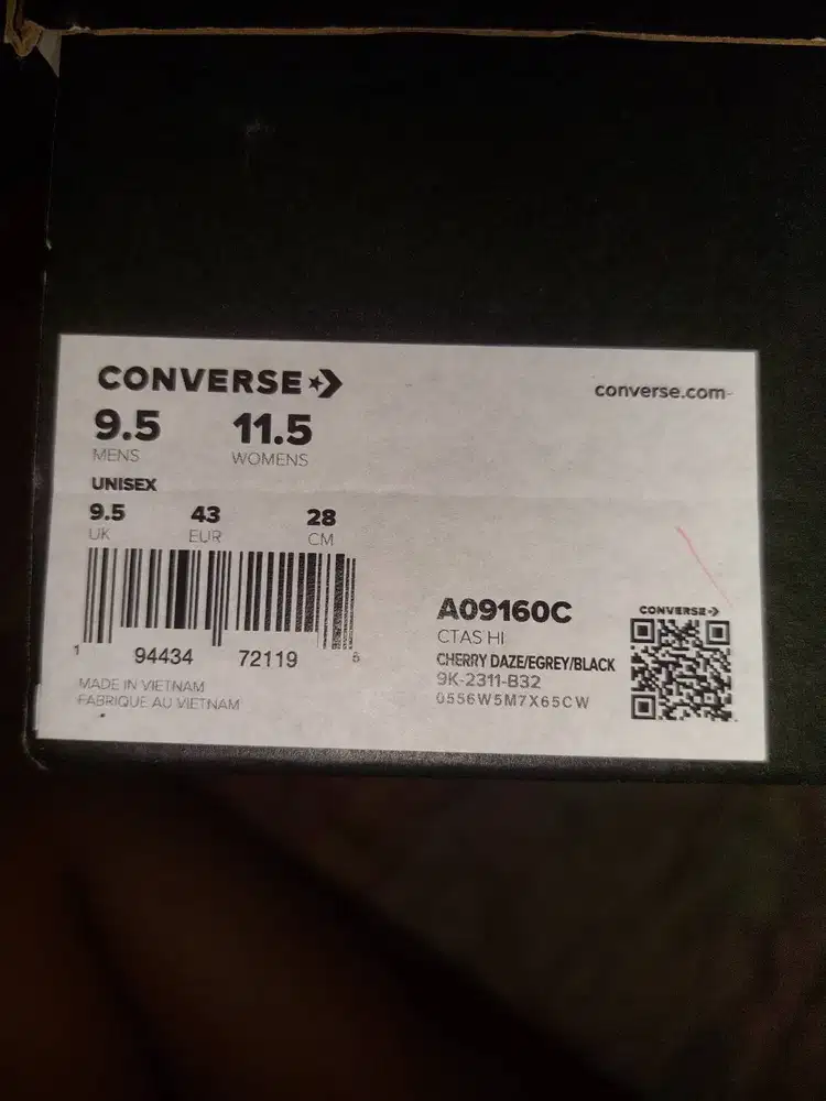 Converse CTAS HI CHERRY DAZE BNIB