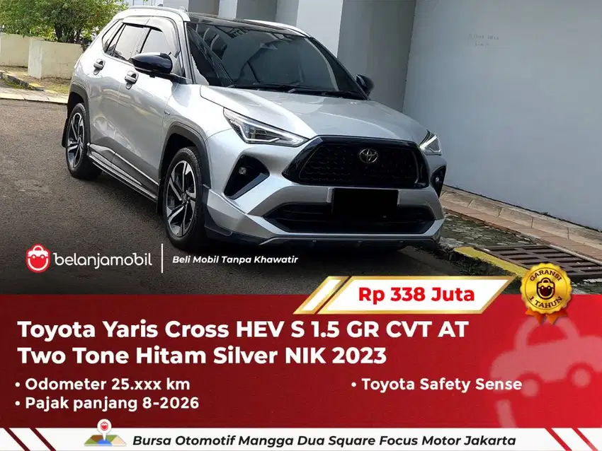 [ PAJAK PANJANG ] Toyota Yaris Cross HEV S 1.5 GR AT Silver 2023/2024