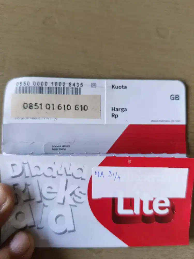 Perdana telkomsel 12 digit nomor cantik#085101610610