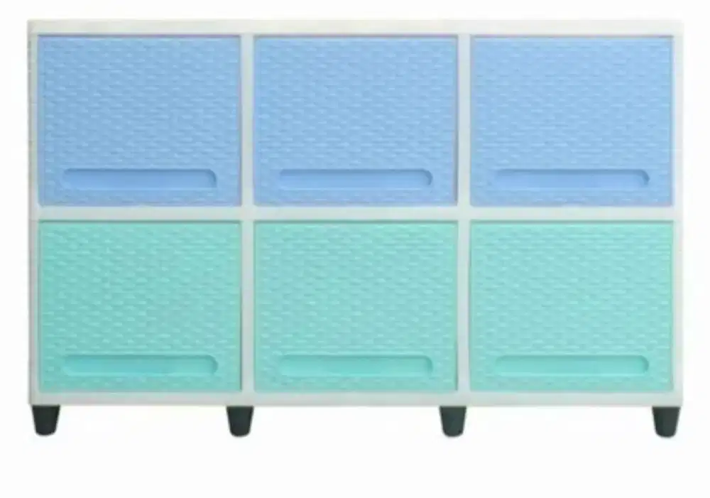 LEMARI PLASTIK CLUB TRIPLE FLIP SUSUN 2