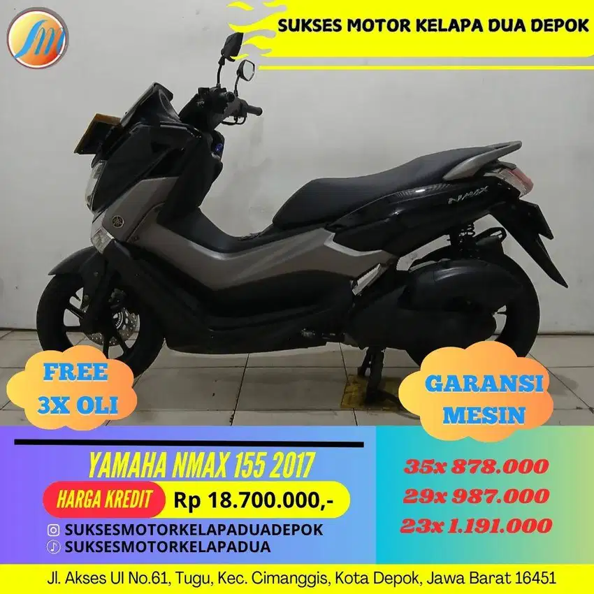YAMAHA NMAX 155 2017 CASH/KREDIT DP MULAI 500RB SYARAT KTP/KK