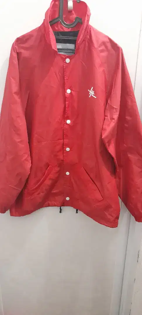 Jaket jogging water proof 2 layer parasut harmonic loop