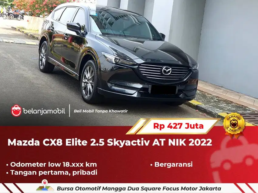 [ LOW KM ] Mazda CX-8 CX8 CX 8 Elite 2.5 Skyactiv AT Hitam 2022/2023
