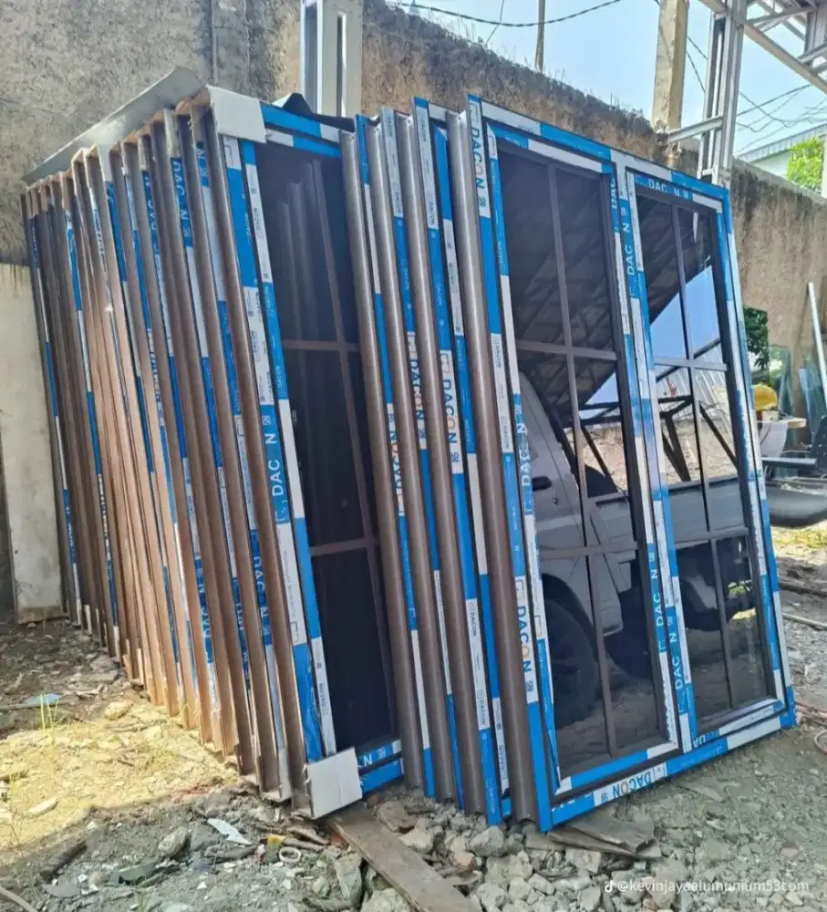 Jendela + kusen Aluminium 3 incn
