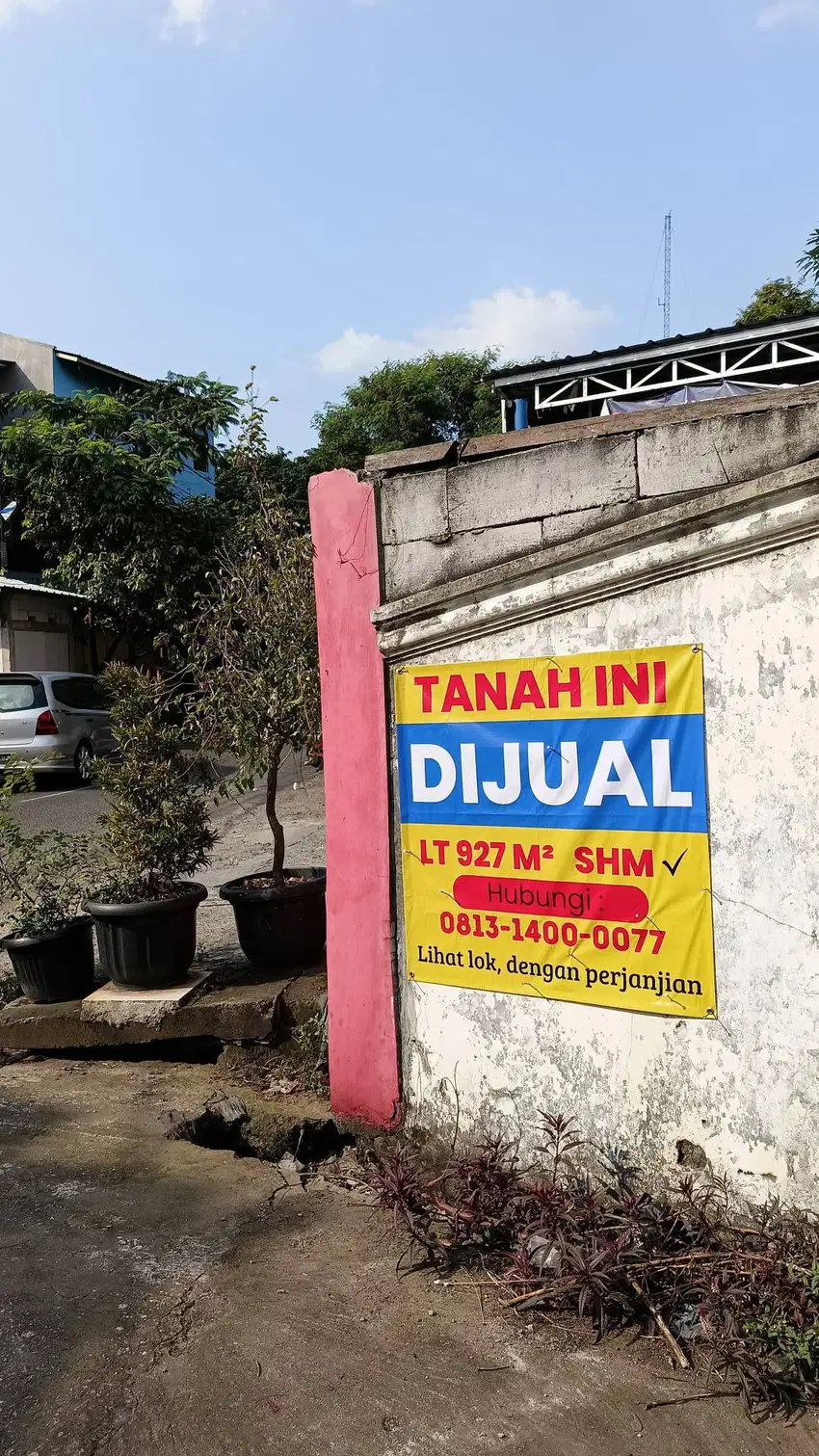 DI JUAL TANAH 927 M ( SHM )