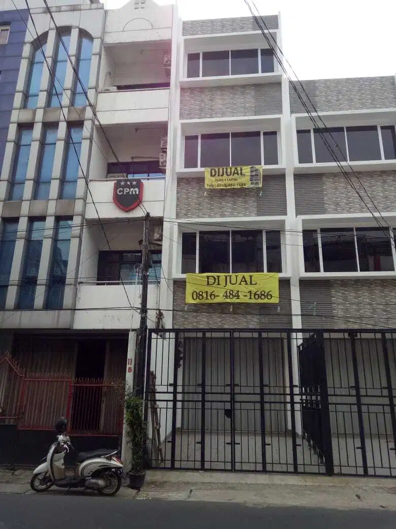 Disewakan ruko 4lantai gunung sahari jakarta pusat