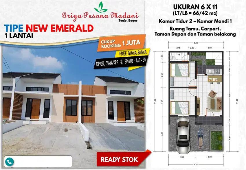 Rumah Komersil Hanya 1 Juta Rupiah