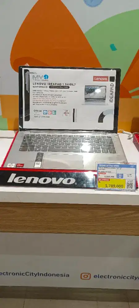 Laptop Lenovo Athlon 8/512GB Baru (Kredit Tanpa DP)