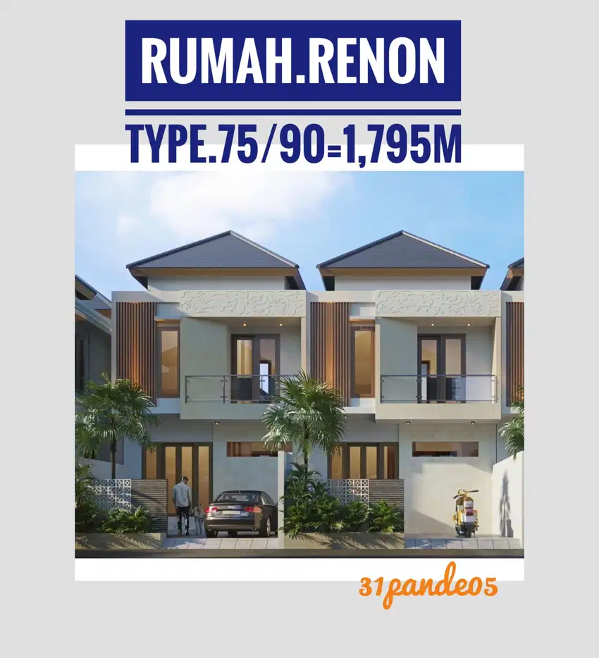 Jual Rumah 3 kamar Tukad Balian Renon Denpasar Bali