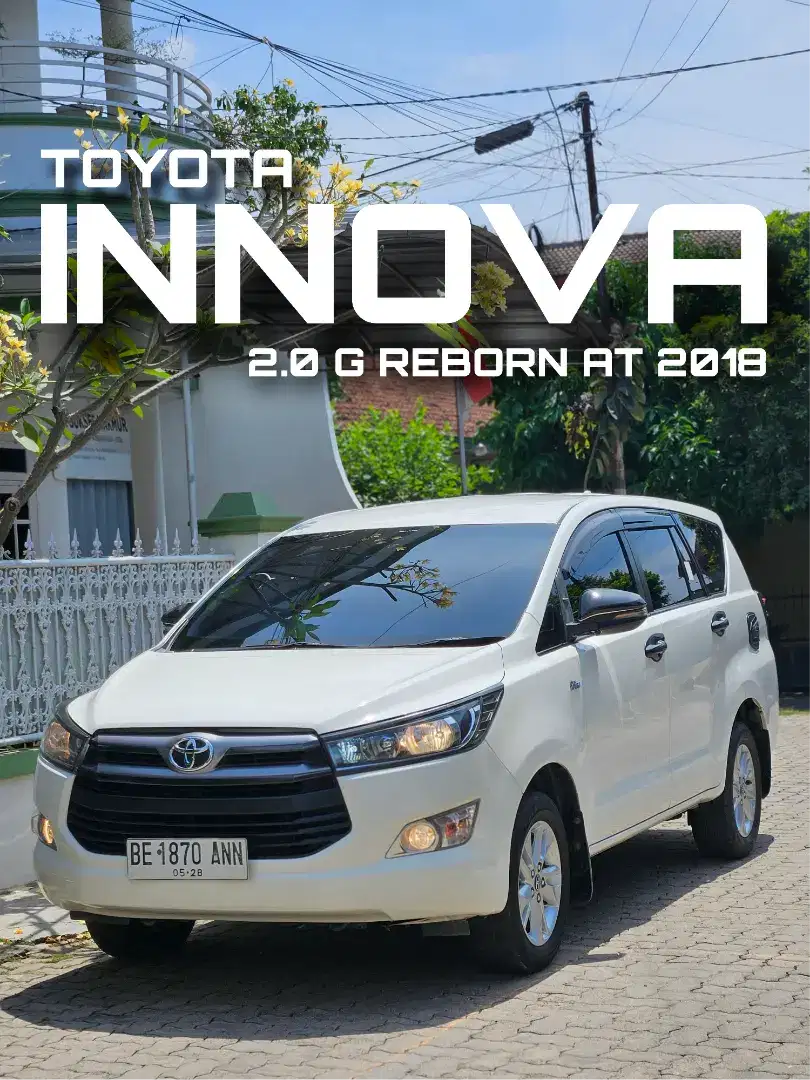 Toyota inova reborn 2018 G 2.0 metik bensin jual cepet dp ceper yukk