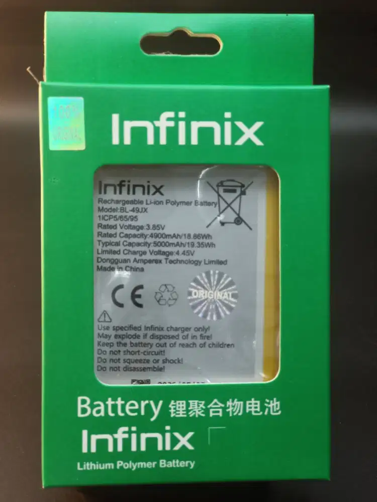 Baterai INFINIX HOT 30 /X6831/HOT 40 PRO/X6837 /HOT 50 PRO 4G/X6881