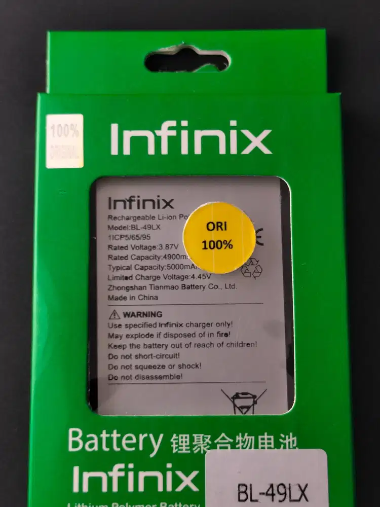 Baterai INFINIX HOT 12 /Baterai INFINIX HOT 12I Batery BL 49LX ORI