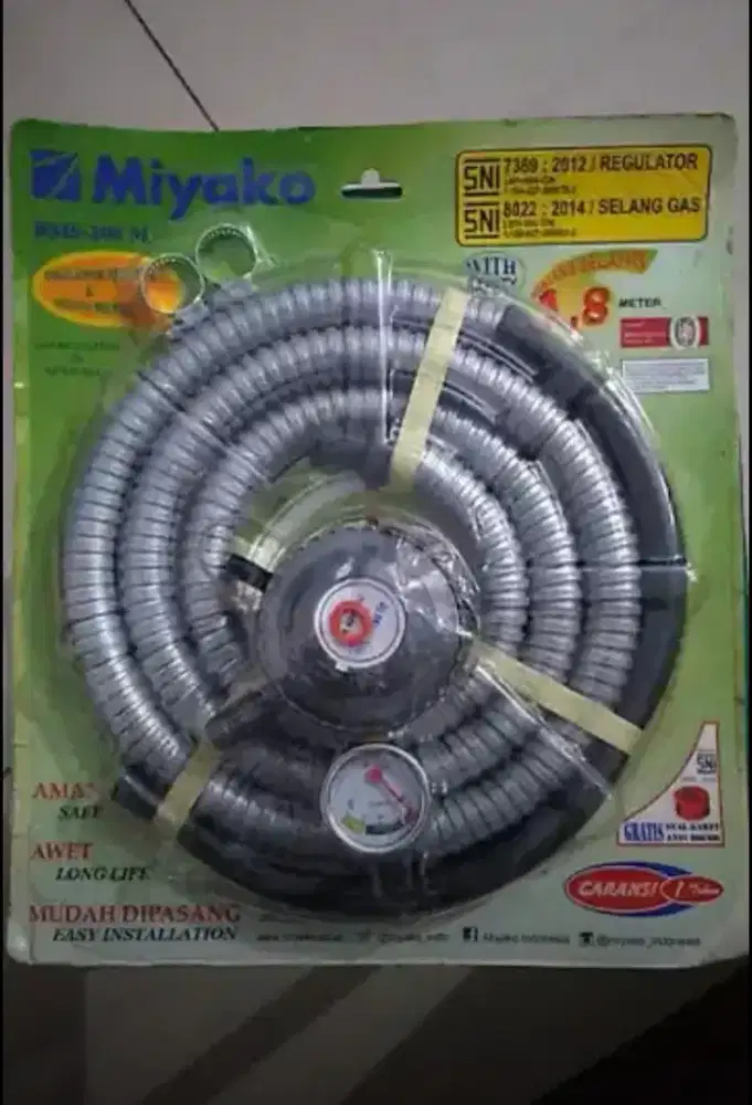 Baru. Selang Regulator Gas miyako Masih segel.