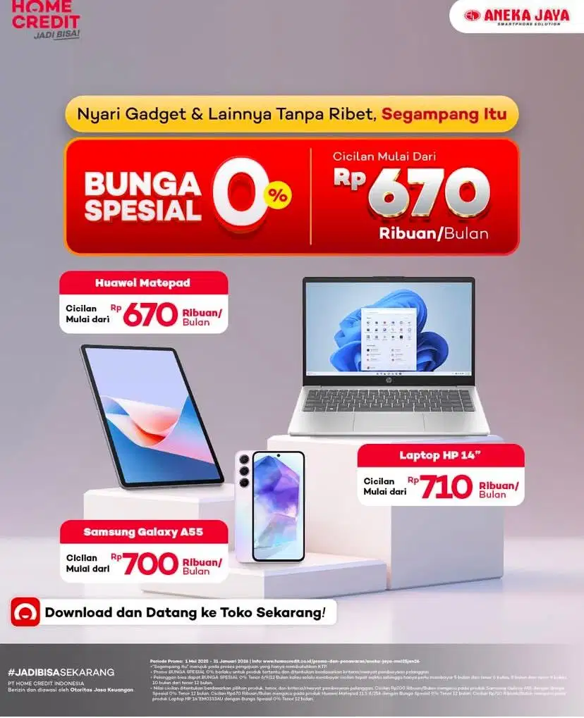 Mau punya gadget baru tanpa ribet?