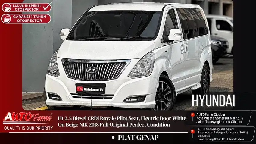 Hyundai H1 2.5 Diesel CRDi Royale Pilot Seat, Electric Door 2018