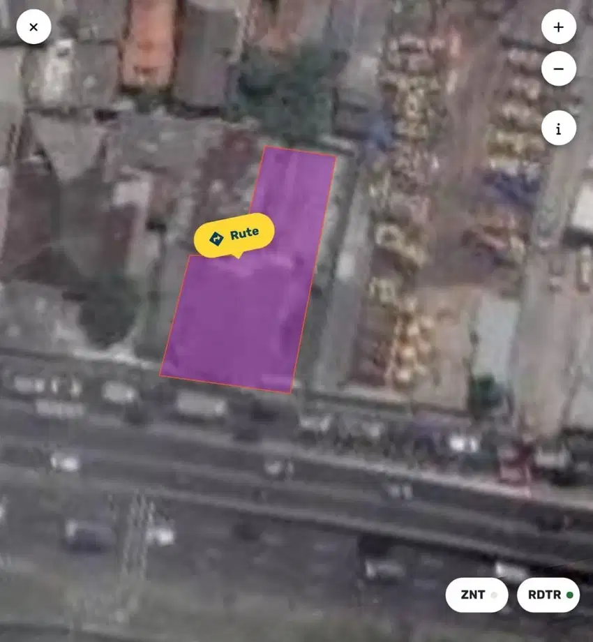 Dijual tanah dan bangunan di bawah NJOP di samping fy over pesing
