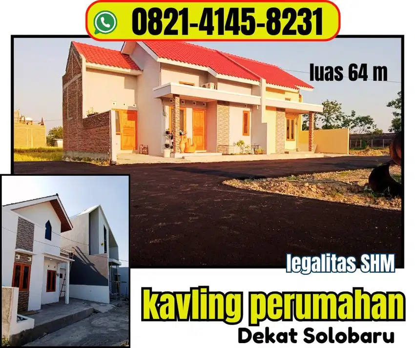 DIJUAL TANAH LANGSUNG BALIK NAMA DI JUAL DI MENURAN SOLO BARU BAKI