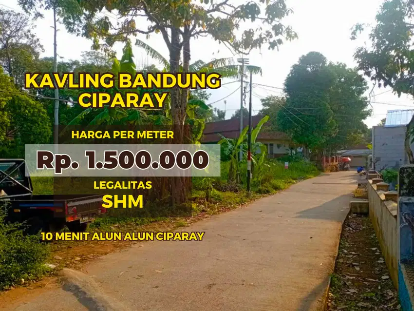 Hanya 7 Menit SMK Wirakarya Ciparay Tanah Kavling Siap Bangun