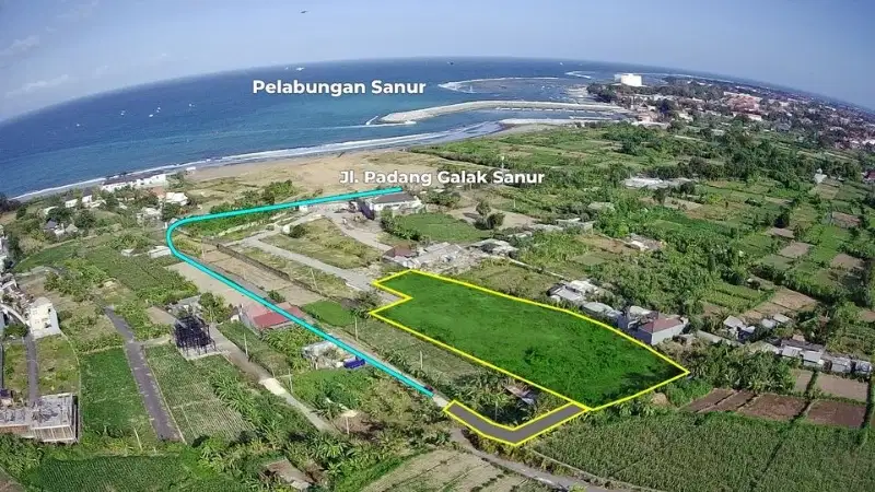 Lahan Kapling Zona Wisata Dekat Pantai Pasang Galak