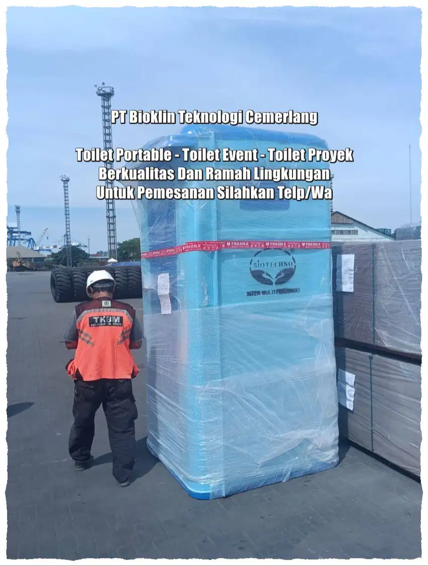JUAL CEPAT!! Toilet Outdoor, WC Portable, Toilet Modern, Mudah Dipinda