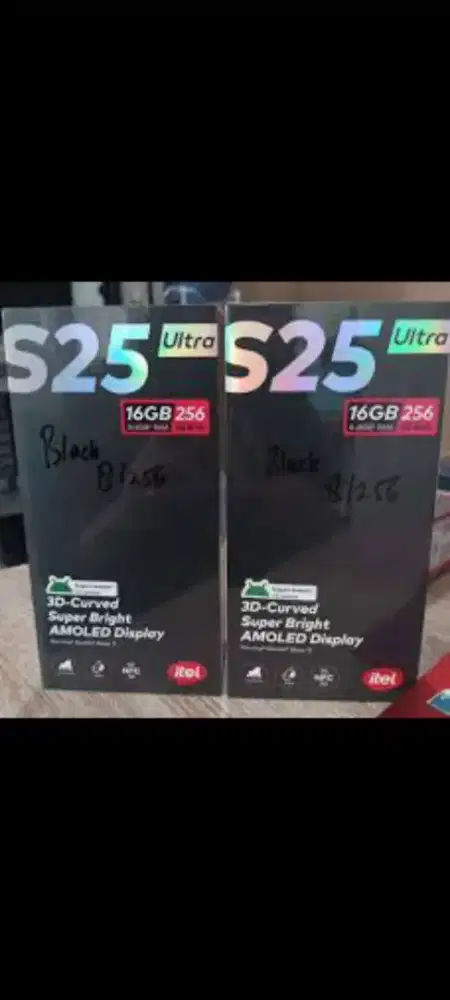 Itel S25 8/256 layar lengkung resmi danrom128gb resmi