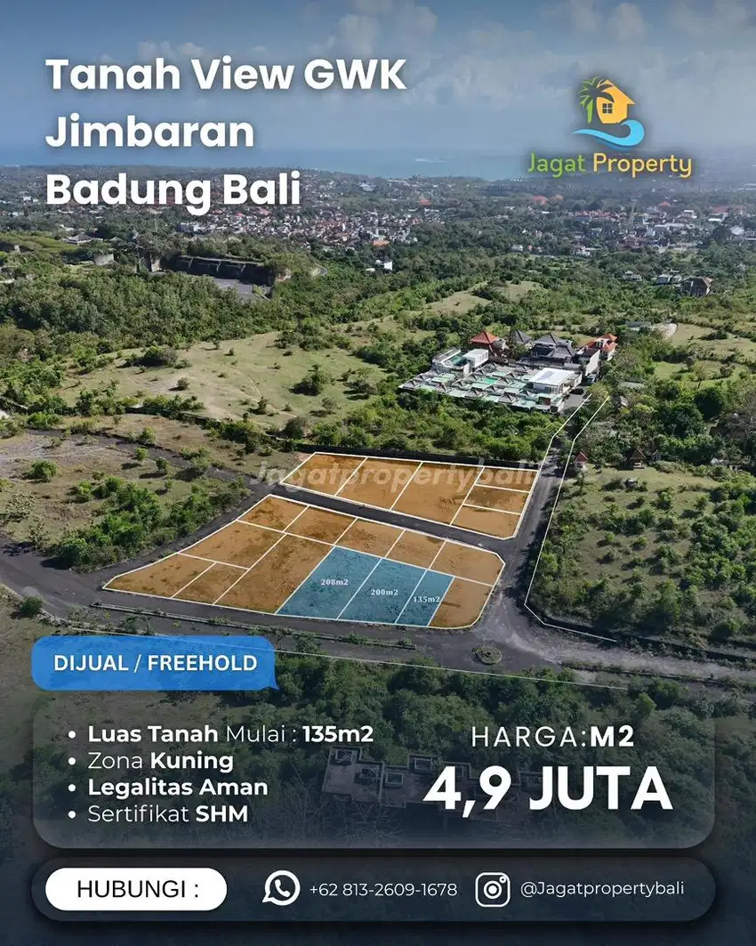 Dijual Tanah Kavling Lingkungan Villa View Ocean AirPort & GWK