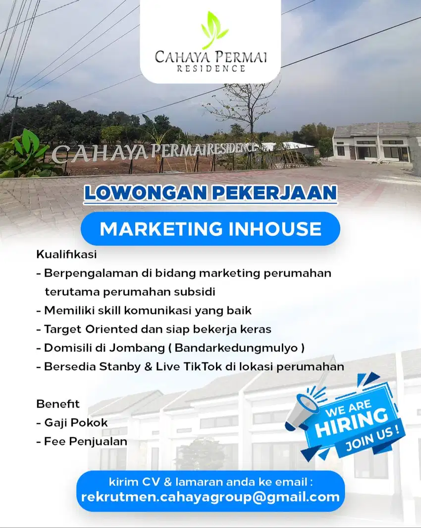 LOWONGAN KERJA MARKETING RUMAH SUBSIDI