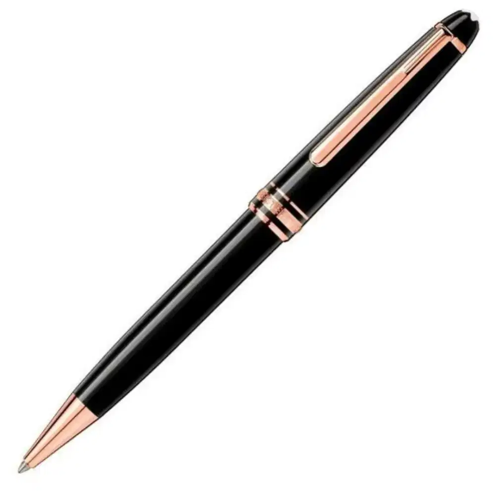 Montblanc Meisterstuck Red Gold-plated Classic Ballpoint Pen.