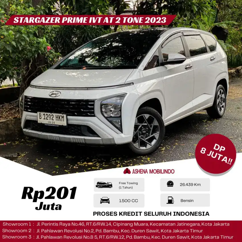 Hyudai Stargazer Prime  AT Putih 2023