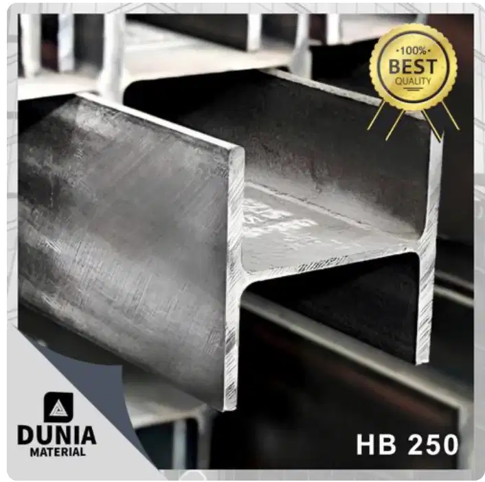 Besi H Beam 250X250X9X14X12m